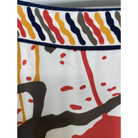 BCBGMaxAzria Paint Splatter Mini Shift Dress Sleeveless Square Neck Multicolor S - Picture 8 of 8